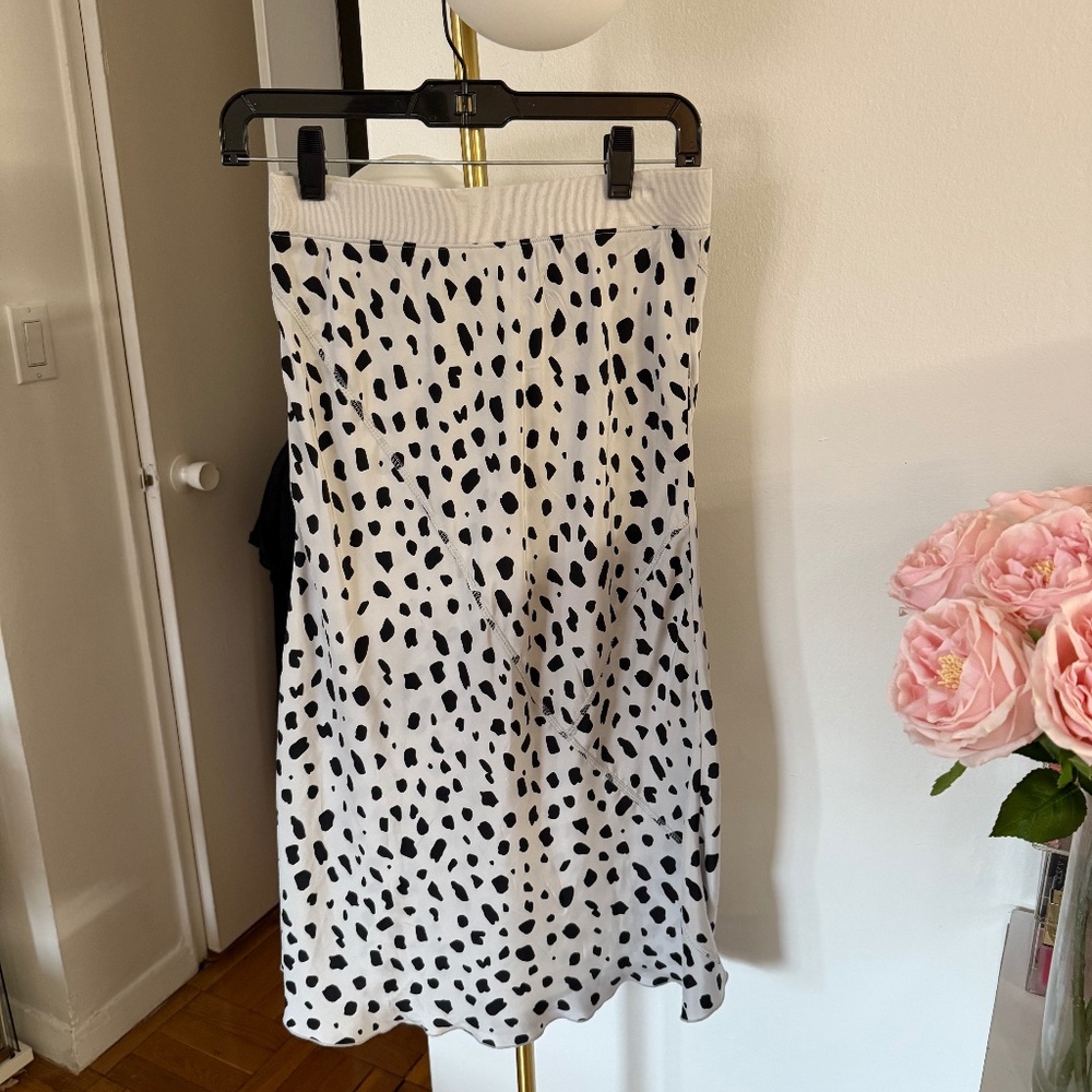 ATM leopard silk skirt